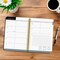 Black Solid | 2026 6x7.75 Inch Weekly Desk Planner | Foil Stamped Cover